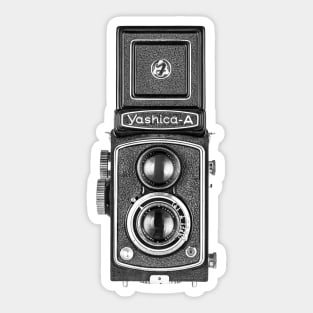 Vintage 1960s Twin Lens Camera - Open Hood Sticker